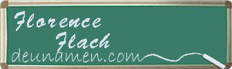 Florence Flach Visitenkarte